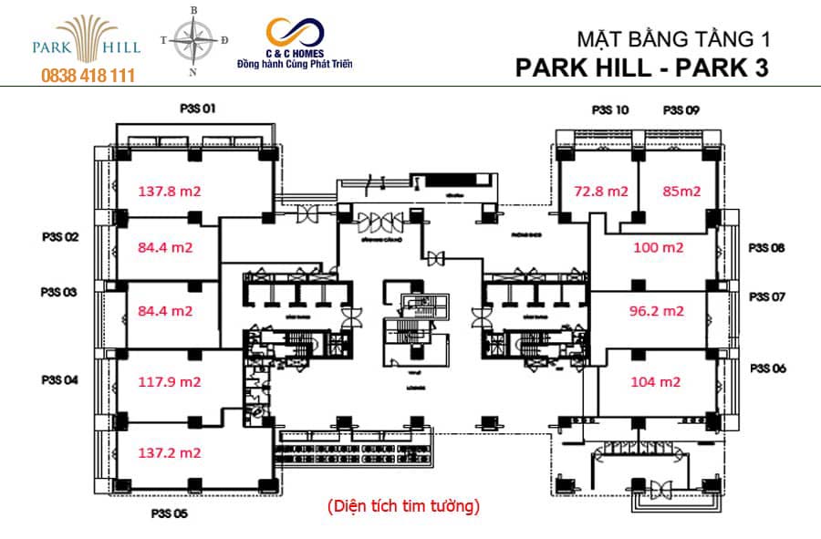 mat-bang-thiet-ke-shophouse-tang-1-toa-park-3-times-city-park-hill